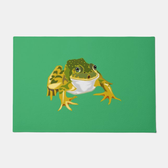 Happy Frog - Choose / add your colours Doormat (Front)