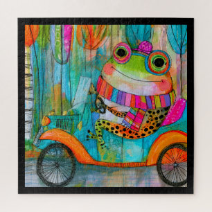 Happy Frog Joyful Roadside Adventure Jigsaw Puzzle