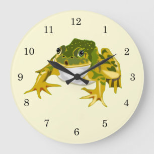 Happy Frog Wall Clock - Customizable