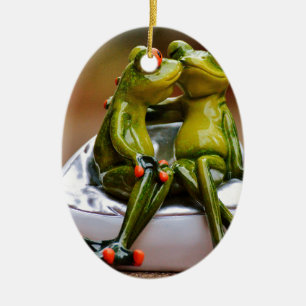 Happy Frogs Ceramic Tree Decoration
