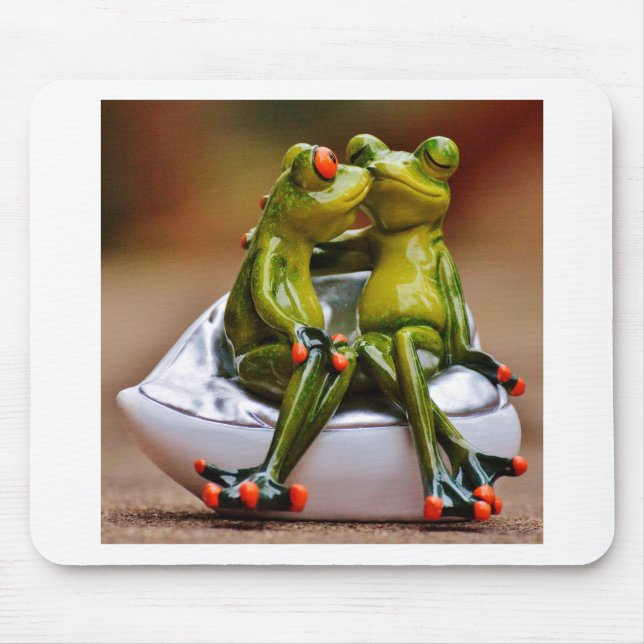 Happy Frogs Mouse Pad (Front)