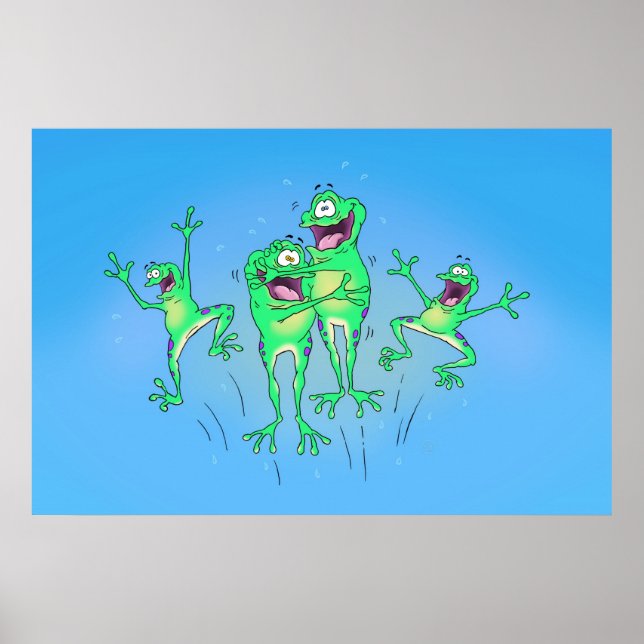 Happy Frogs Poster (Front)
