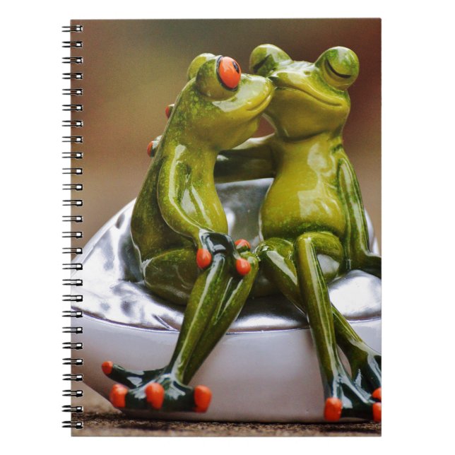 Happy Frogs Spiral Notebook (Front)
