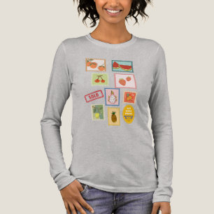 Happy fruit stamps interesting Tri-Blend shirt