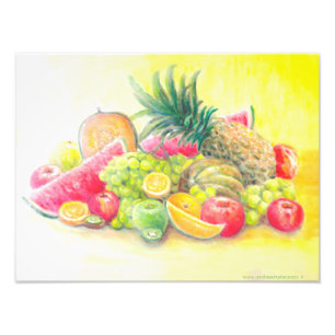 Happy fruits   photo print