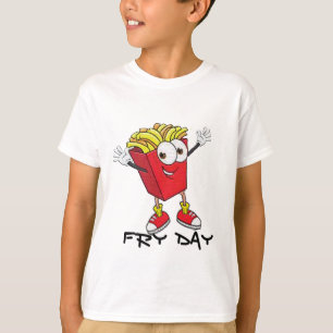 Happy Fryday Funny Tee – French Fries Humour Tshir