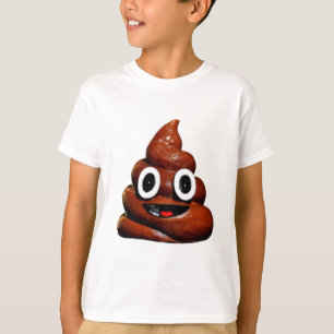 happy funny poop emoji T-Shirt