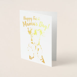 'Happy Fur Mama's Day!' Belly Rub Dex, Foil Card