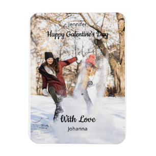 Happy Galentine’s Day Custom Photo - Best Friends Magnet