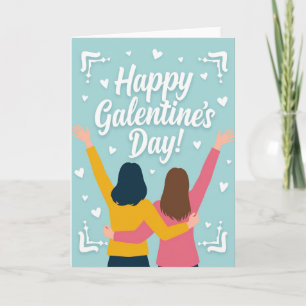 Happy Galentines Besties Card
