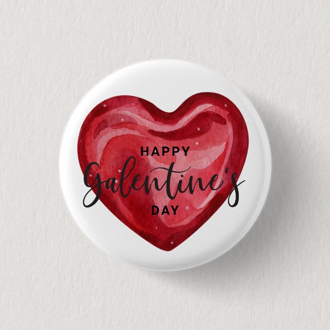Happy Galentines Day 3 Cm Round Badge (Front)