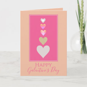 Happy Galentine's Day Best Friend Hearts Holiday Card