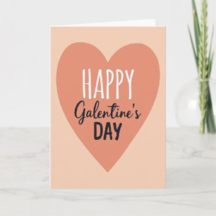 Happy Galentines Day Cutout Heart Card
