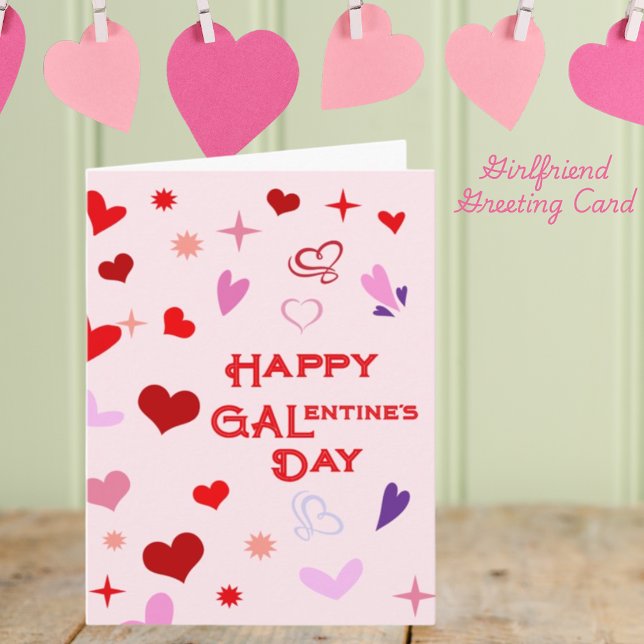 Happy Galentine's Day Friendship Valentine's Day Card (Creator Uploaded)