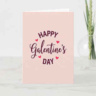 Happy Galentines Day Hearts Card