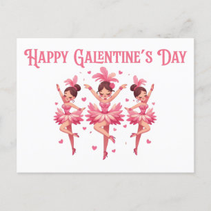 Happy Galentine's Day Holiday Postcard