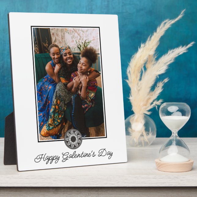 Happy Galentine's Day Photo Women BFF Besties Plaque (Side)