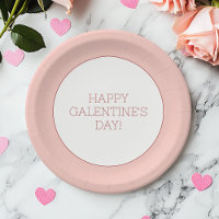 Happy Galentine's Day Pink Girly Typography Simple