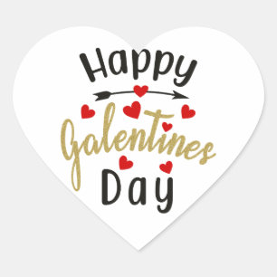 Happy Galentines Day Valentines Love Friendships Heart Sticker