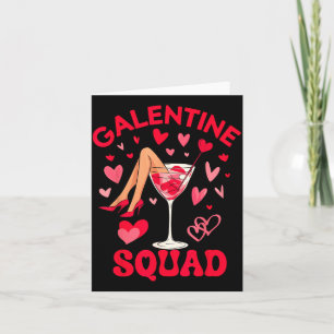 Happy Galentines Squad Valentine's Girls Day Febru Card