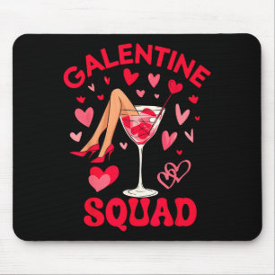 Happy Galentines Squad Valentine's Girls Day Febru Mouse Pad
