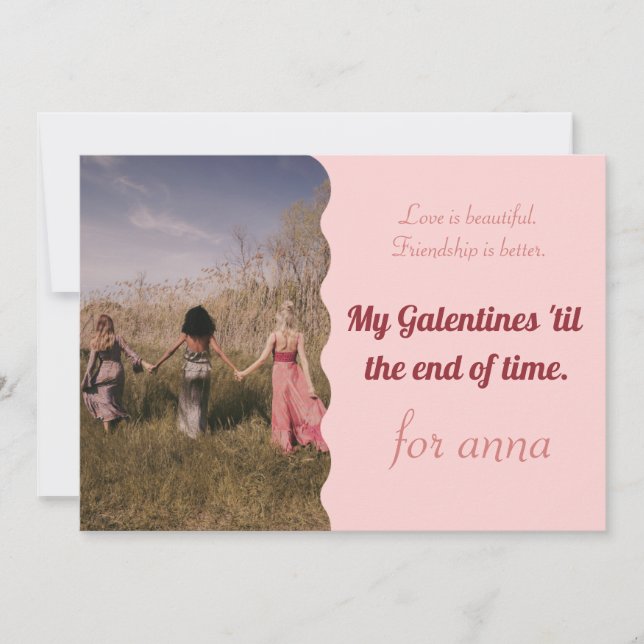 Happy Galentine's Valentine's holiday Card (Front)