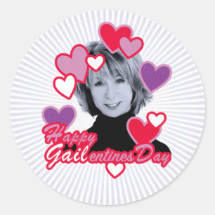 Happy Galentines w/ Coronation Street's Gail Platt Classic Round Sticker