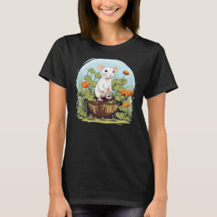 Happy gardening Hobby Mouse for Herbs and Flowers T-Shirt