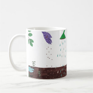 Happy Gardening Season   Gardener Illustration Coffee Mug