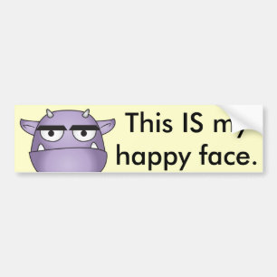 Happy Gargoyle Cartoon - Fantasy Bumper Sticker