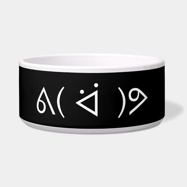 Happy Gary ᕕ( ᐛ )ᕗ Meme Emoticon Emoji Text Art (Front)