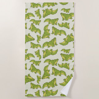 Happy Gator Beach Towel