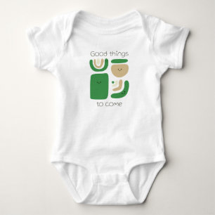 Happy Geometric Figures Baby Bodysuit