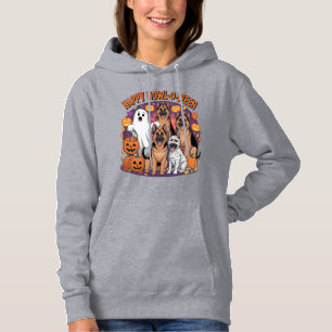 Happy German Shepherd Halloween Hoodie
