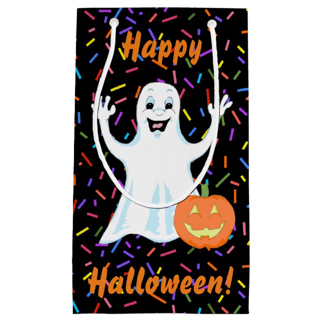 Happy Ghost Halloween Gift Bag (Front)