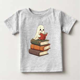 Happy Ghost Reader - Funny Bookworm Baby T-Shirt