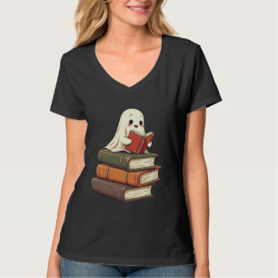 Happy Ghost Reader - Funny Bookworm T-Shirt