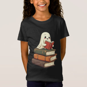 Happy Ghost Reader - Funny Bookworm T-Shirt