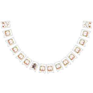 Happy Ghosts Boothday with Photo Pink Birthday Bunting