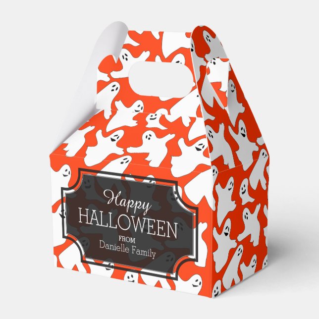 Happy Ghosts Halloween Treats Gift Box (Front Side)