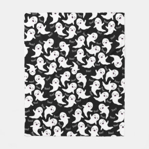 Happy Ghosts In Flight! Fleece Blanket