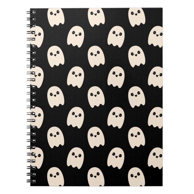 Happy Ghosts Spiral Notebook (Front)