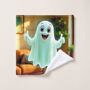 Happy Ghost's Thumbs Up Bath Towel Set