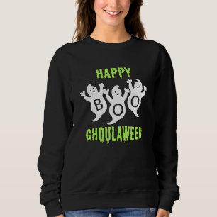 Happy Ghoulaween Halloween Cute Ghosts Trio With B Sweatshirt