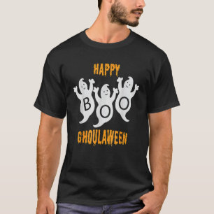 Happy Ghoulaween Halloween Cute Ghosts Trio With B T-Shirt