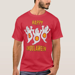 Happy Ghoulaween Halloween Cute Ghosts Trio With B T-Shirt