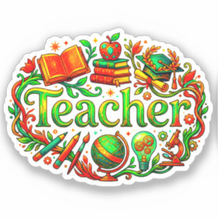 Happy Gift Idea Retro Teacher Appreciation