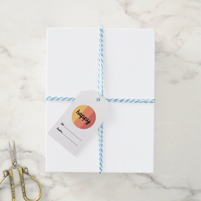 Happy Gift Tags (With Twine)