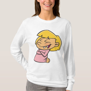 Happy Giggling Cartoon Girl T-Shirt
