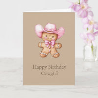 Happy Gingerbread Cowgirl Birthday